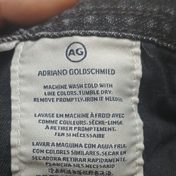 Men's Black Jeans By Adriano Goldscmied, Sz 34R , Pre-owned, Good Conditions - Picture 8 of 14